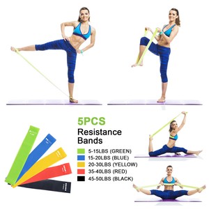 Resistance Bands Fitness Exercise Loop Yoga Band Mini Training Crossfit Set 5PCS