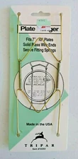 Tripar Plate Hanger for 7"-10" Plates Solid Brass Wire Ends NOS