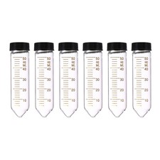 50ml Centrifuge Tubes, 6 Pcs Glass Graduated Centrifuge Vials with Screw Cap