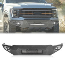 Front Bumper For 2021-2023 Ford F-150 Pickup Truck Front Bumper Guard With 3 Led Front Bumper For 2021-2023 Ford F-150 Pickup Truck Front Bumper Guard With 3 Led