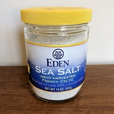 Eden Sea Salt Hand Harvested French Celtic  Fine grind Brand new 14oz