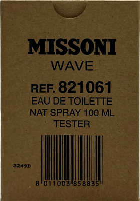 Missoni Wave Eau De Toilette Spray For Men 3.4 Oz / 100 ml | eBay