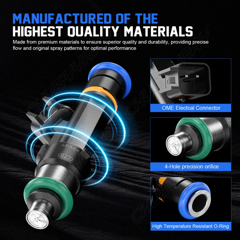 4PCS Fuel Injectors NEW Upgrade 0280158179 For 2013-2020 Lincoln MKZ 2.0L I4 — 第 2/4 张图片