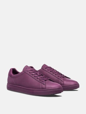 NEW Women's CLAE BRADLEY PLUM FULL GRAIN LEATHER PREMIUM SNEAKERS MSRP: $140.00