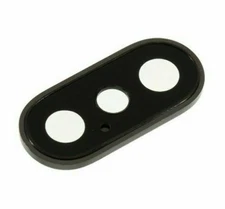 iPhone X 5.8" OEM Rear Back Camera Glass Lens Cover Housing Replacement Black