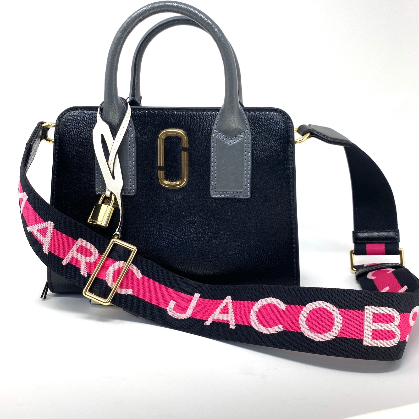 marc jacobs logo strap little big shot