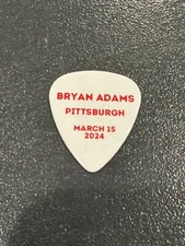Bryan Adams - 2024 So Happy It Hurts Tour - Pittsburgh Commemorative Guitar Pick