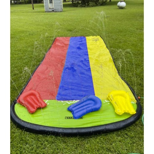Inflatable Slide Water Play Ramp Launch Outdoor Garden Kids - Picture 9 of 10