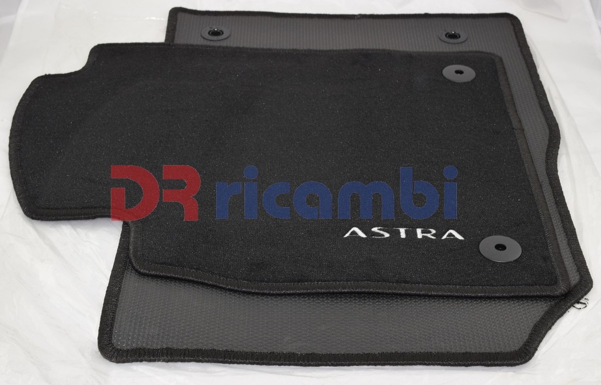 Tappetini Auto In Tessuto CARMAT TEXER Per Opel Astra IV J (2009-2018) - Set Da 4 Pezzi Neri - Su Misura