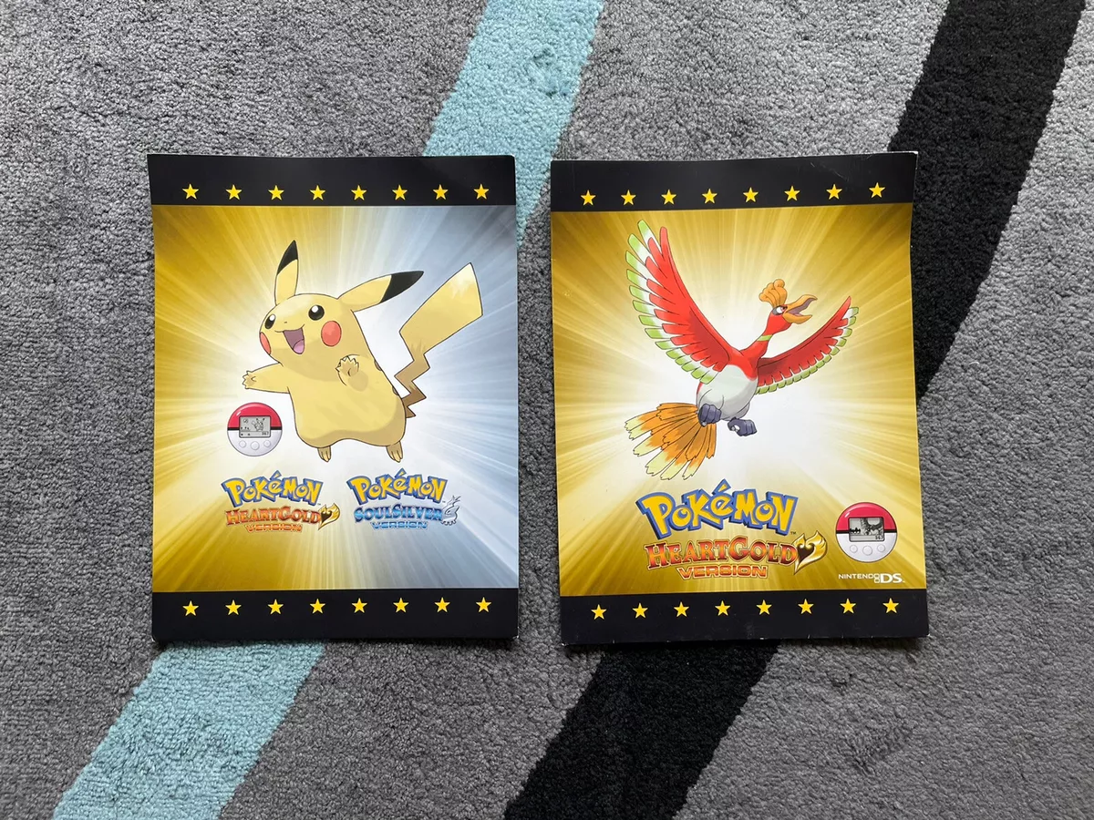 Pokemon HeartGold SoulSilver Portfolio Binder Folders 2010 Extremely Rare!