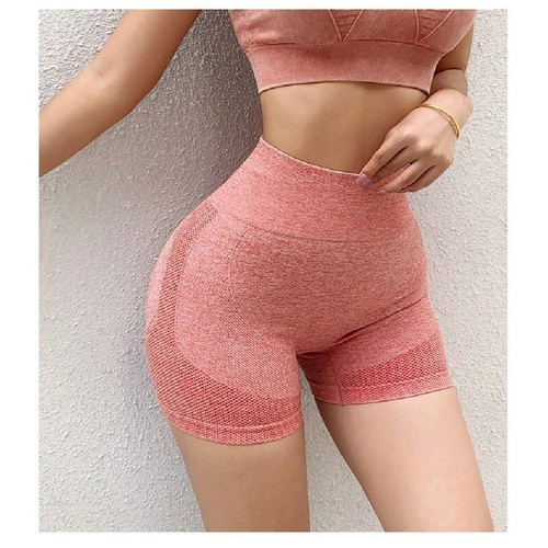 Women's Summer Workout Gym High Waisted Yoga Shorts Scrunch Butt Lifting Booty - Picture 3 of 12