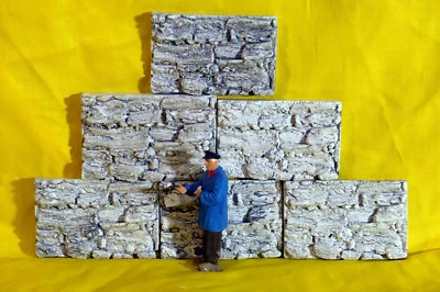 MENTA-MODELLBAU LGB Gartenbahn Felswand Module, 10 Stck. je ca. 8x5 cm men100667