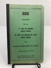 1957 Frisco St Louis San Francisco Railway Company Texas Railroad Trainmen