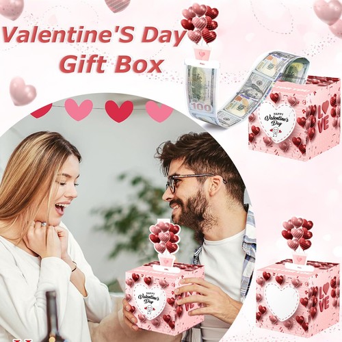 Valentine'S Day DIY Surprise Box Gift Box for Money Money Pull Box for Cash G... - Picture 3 of 5