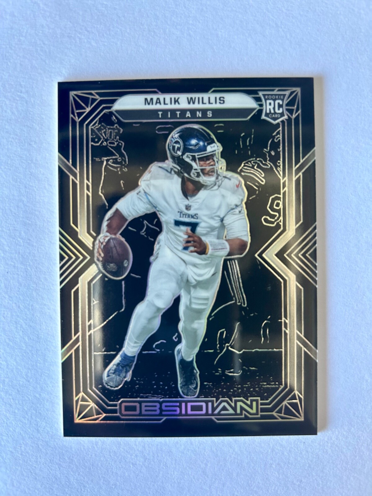 2022 Panini Obsidian Malik Willis Silver Rookie Card #102 Tennessee Titans RC QB