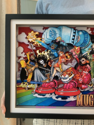 One Piece Straw Pirates Germa Picture Frame 3D Paper Art