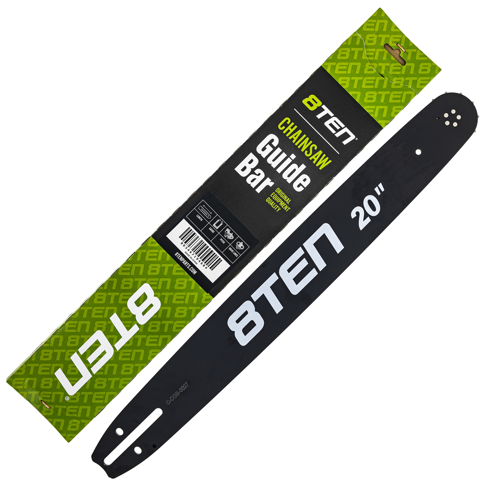 8TEN 20" Chainsaw Guide Bar .050 3/8 72DL Chain for Husqvarna 372XP 365