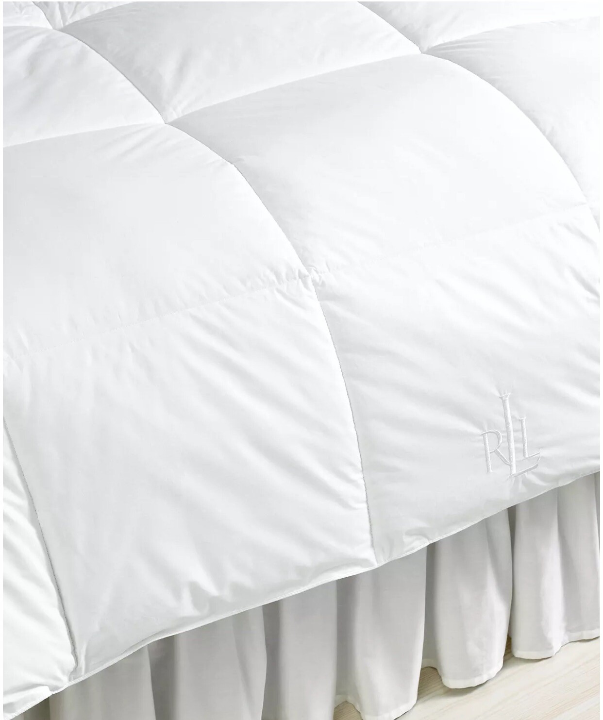 Ralph Lauren Bronze Comfort King Down Alternative Comforter White eBay