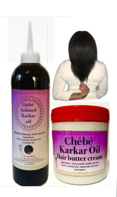 Chebe Haarbutter, Chebe Karkar Öl stoppt das Ausscheiden, behält neues Wachstum je 150ml