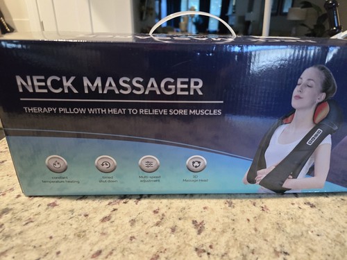 Xllent Neck Messager Therapy Pillow With Heat Shiatsu - 第 1/3 張圖片