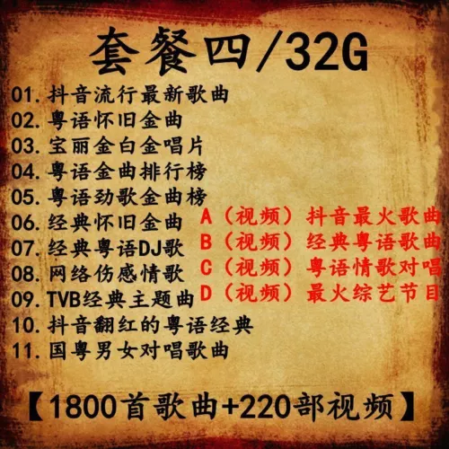 经典粤语老歌车载u盘 宝丽金一人一首成名曲无损高品质音乐优盘 - Picture 11 of 21