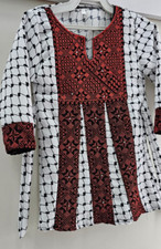 Palestinian Embroidered Dress Girls Red Embroidered Veins Heritage Drees Culture