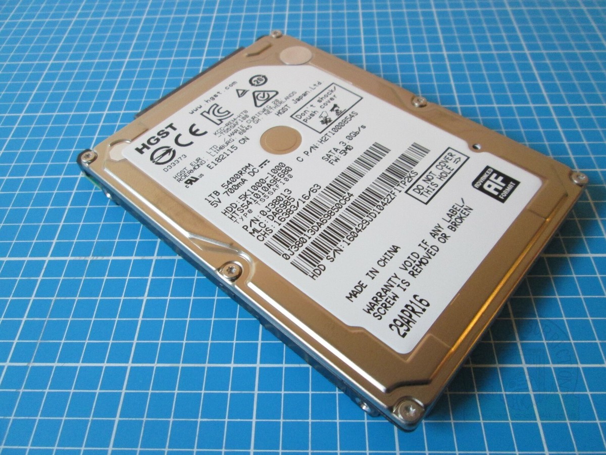 Disque Dur 2.5 pouces SATA HGST 1 To 5400 RPM HTS541010A9E680