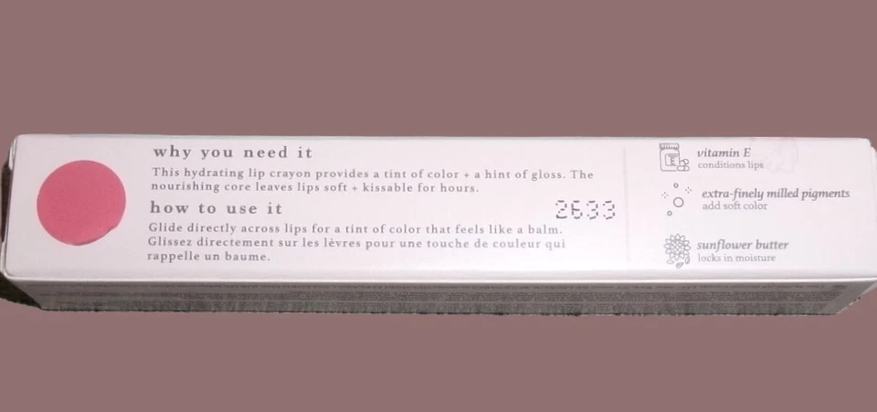 Julep It's Balm cobertura total lápis labial néctar rosa creme tamanho completo novo na caixa - Imagem 4 de 4