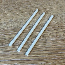 3x Hitzeschutzhülse 8 cm (gewebt weiß Elektroverdrahtung Anschlussprojekt)