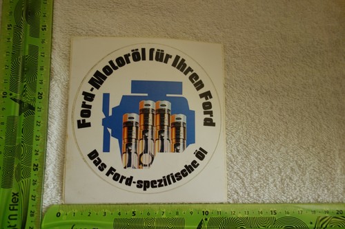 Alter Aufkleber Automobile FORD-MOTORÖL für Ihren FORD