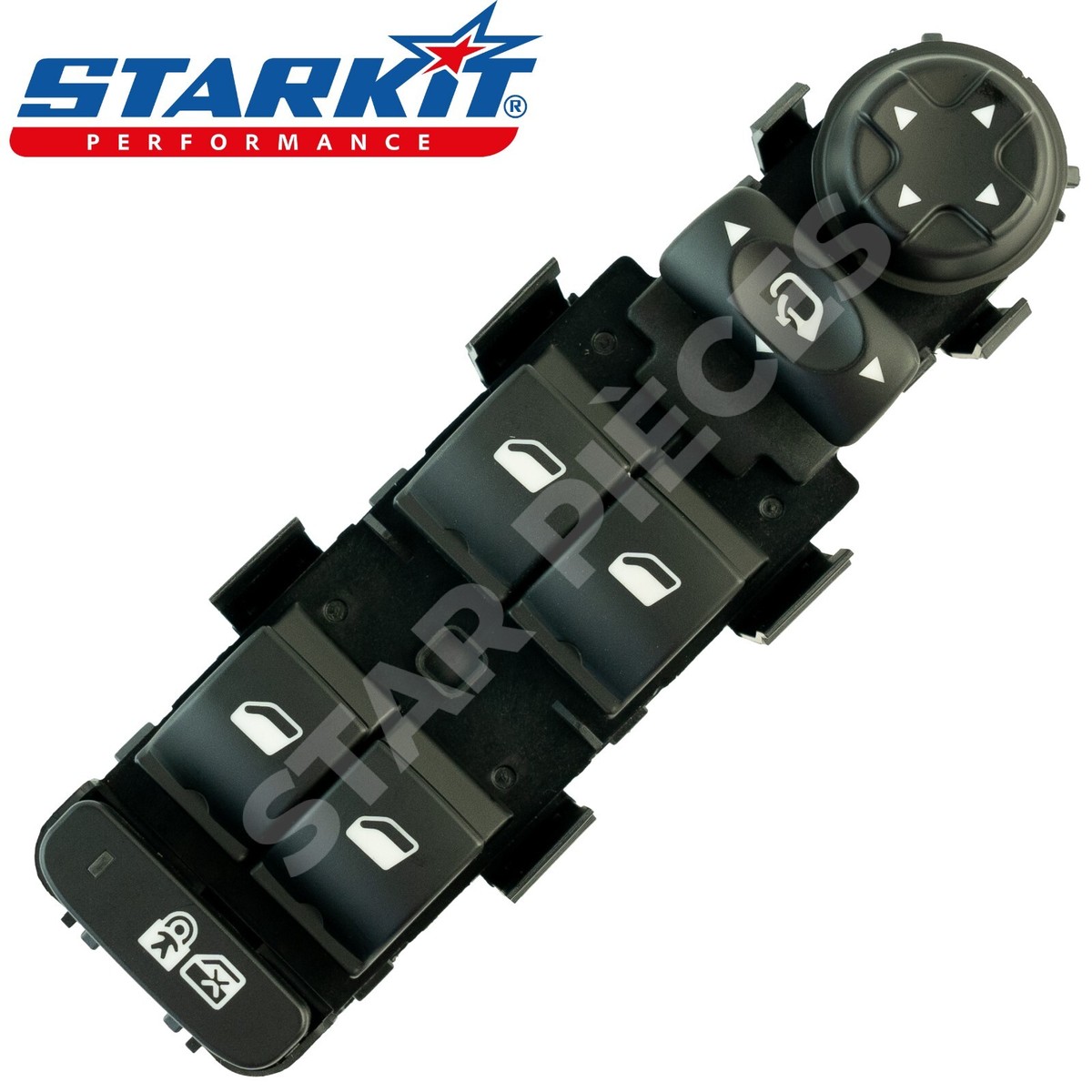 Interrupteur Lève-vitre Citroen C4, C5, 308, Etc. - Compatible 2009-2019 - Remplacement Facile, Fonctionnement Fluide - 4