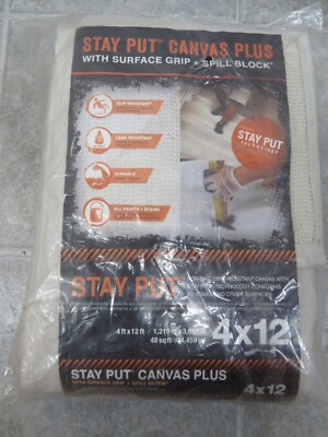 Trimaco 4' x 12', Stay Put Canvas Plus Runner