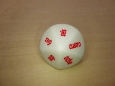 Spanish Word Numbers D10 20mm Ten-Sided Die - Tabletop Games RPG Roleplay
