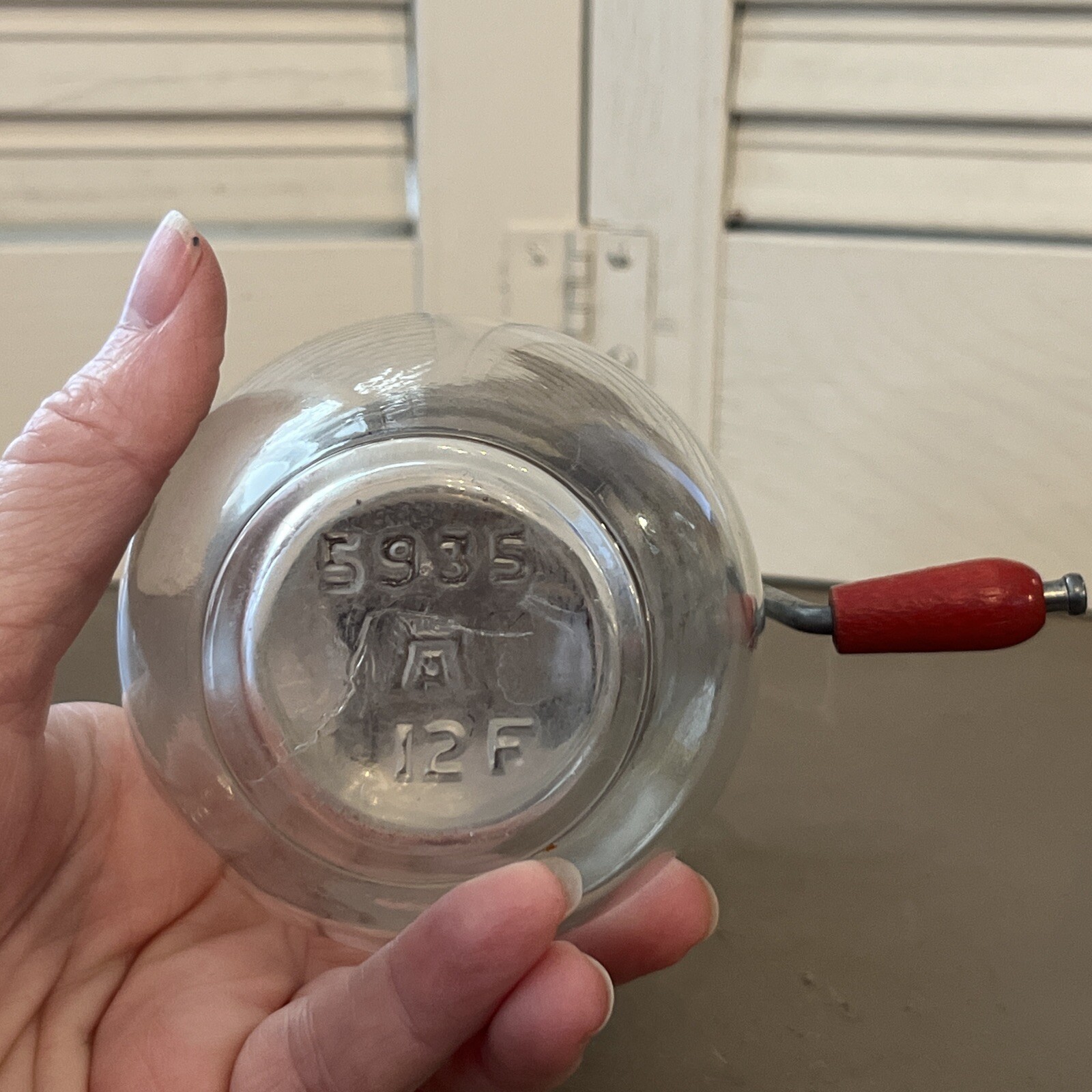 Vintage ANDROCK Nut Meat Chopper Grinder Made in USA MCM