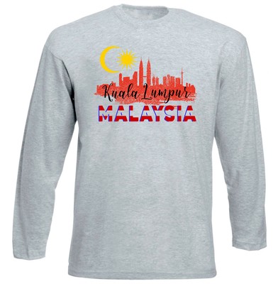 Kuala Lumpur Malaysia New Cotton Grey Tshirt Ebay