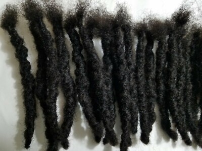 100% Human Hair handmade Dreadlocks 10 pieces 10 to 12 '' black  3cm thick large 