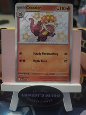 Shiny Crocalor 80  Pokemon Card - Black Star Promo  - Paldean Fates -