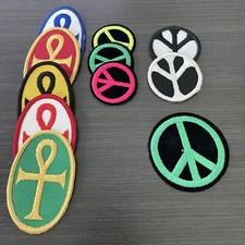 Mixed Lot Embroidered Iron on Sew On Patches 30 PCS. SEE PICTURES NEW