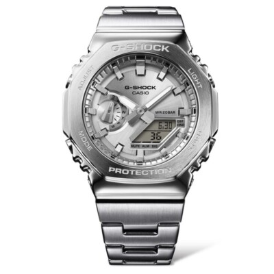 Casio G-Shock G-STEEL Analog-Digital Silver Dial Steel Men's Watch