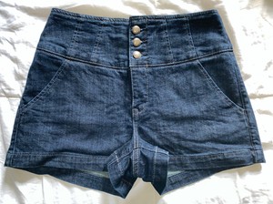Express X2 Quality Denim Women S High Waisted Dress Jean Short Size 4 Ebay