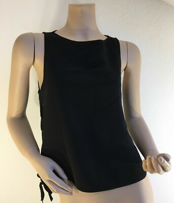 RAG & BONE Eliza Tunic / Damen ärmelloses Top schwarz Size: M  (UR)