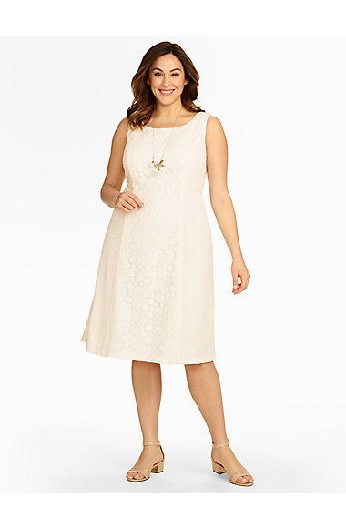 talbots white eyelet dress
