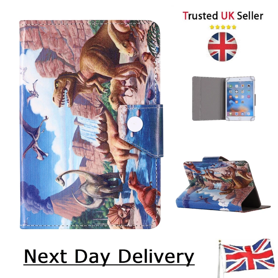 Dinosaurs Kids tab Case Cover for Samsung Galaxy Tablet Models 7" 8 9.7 10" inch - Image 2 of 4