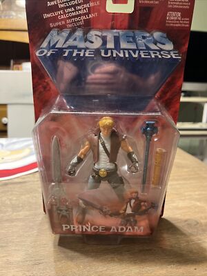 MASTERS OF THE UNIVERSE 200X PRINCE ADAM Action Figure Mattel He-Man MOTU NIB