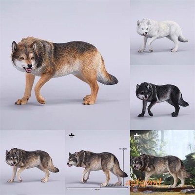 JXK 1:6 Scale Wolf Scene Model Pet Animal Realistic Collection Decoration Gift
