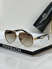 NWT Maybach The King I Sunglasses Luxury Gold  Black Frame Gradient Lenses