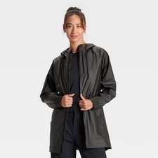 Women's Rain Coat - All In Motion Black L