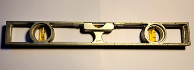 GLOBEMASTER ALUMINUM Level - JAPAN - 12 inch - 3 BUBBLE - NO. 60150 - Vintage