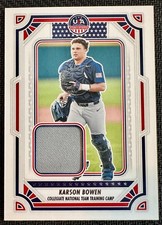 2024 Panini - USA Baseball Stars & Stripes Karson Bowen #USA-KB (MEM)