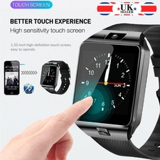 Latest DZ09 Smart Watch Phone Camera Bluetooth iOS & Android Compatible UK stock